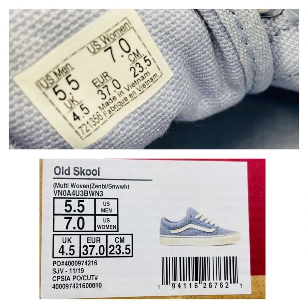 Vans women’s size